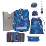 DerDieDas Ergoflex Superlight Schulranzen Set Turbo Speed 5tlg.